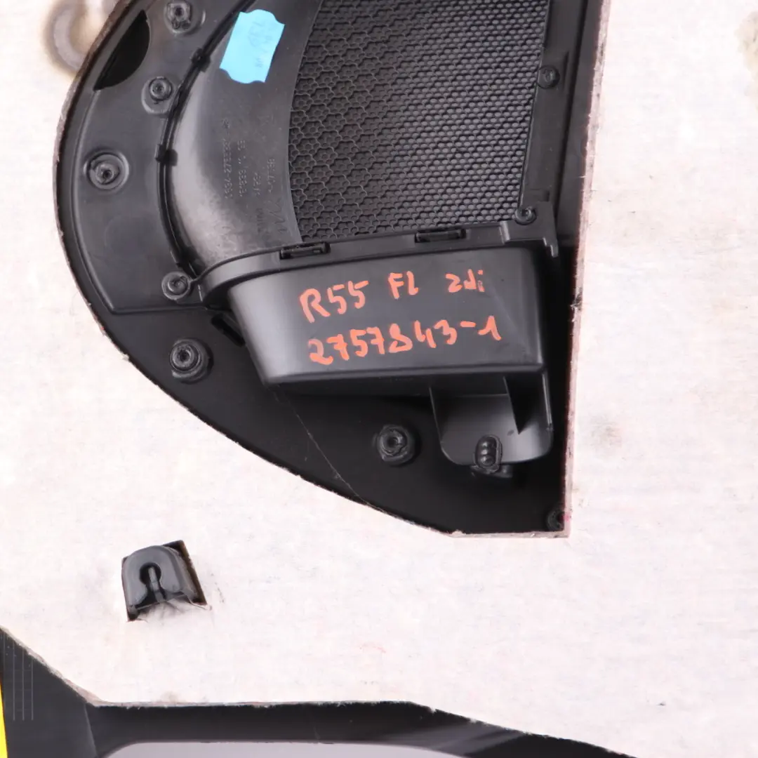 Lateral Side Trim Panel Rear Left N/S Carbon Black / Black to Mini Clubman R55 with Part number 2757851 Mini Clubman R55 Lateral Side Trim Panel Rear Left N/S Carbon Black / Black - SKU 2757851 - Part number 2757851