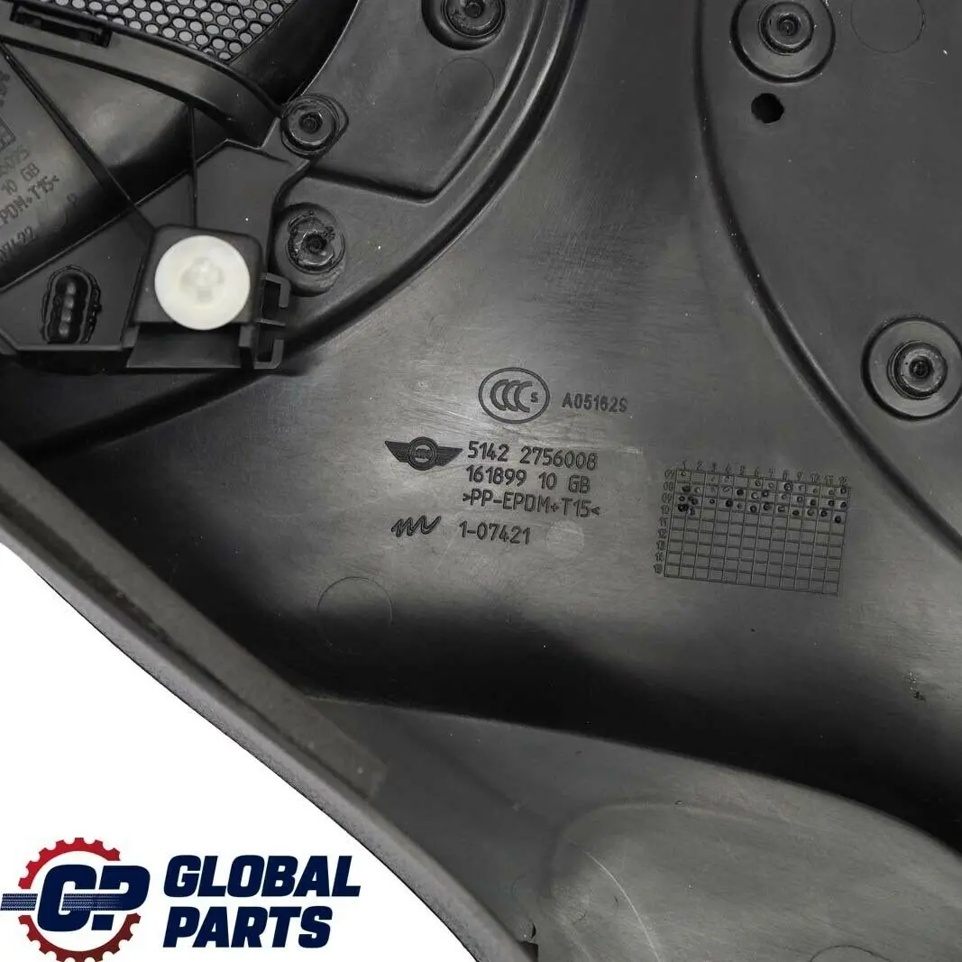 Clubdoor Lateral Side Trim Panel Carbon Black / Black High Gloss to MINI R55 2 with Part number 2757868 MINI R55 2 Clubdoor Lateral Side Trim Panel Carbon Black / Black High Gloss - SKU 2757868-1 - Part number 2757868