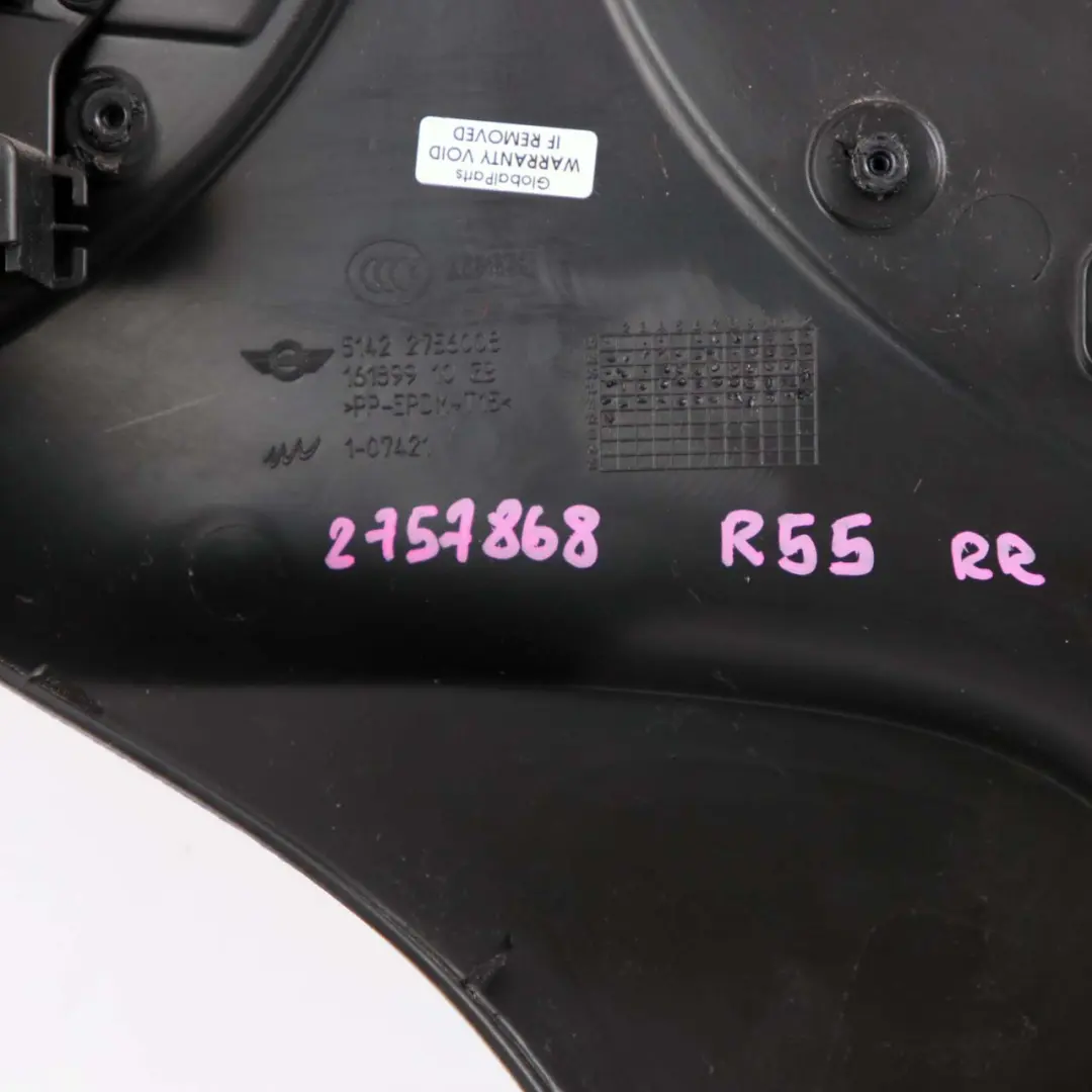 Clubdoor Lateral Side Trim Panel Carbon Black Chrome to Mini Clubman R55 with Part number 2757868 Mini Clubman R55 Clubdoor Lateral Side Trim Panel Carbon Black Chrome - SKU 2757868 - Part number 2757868