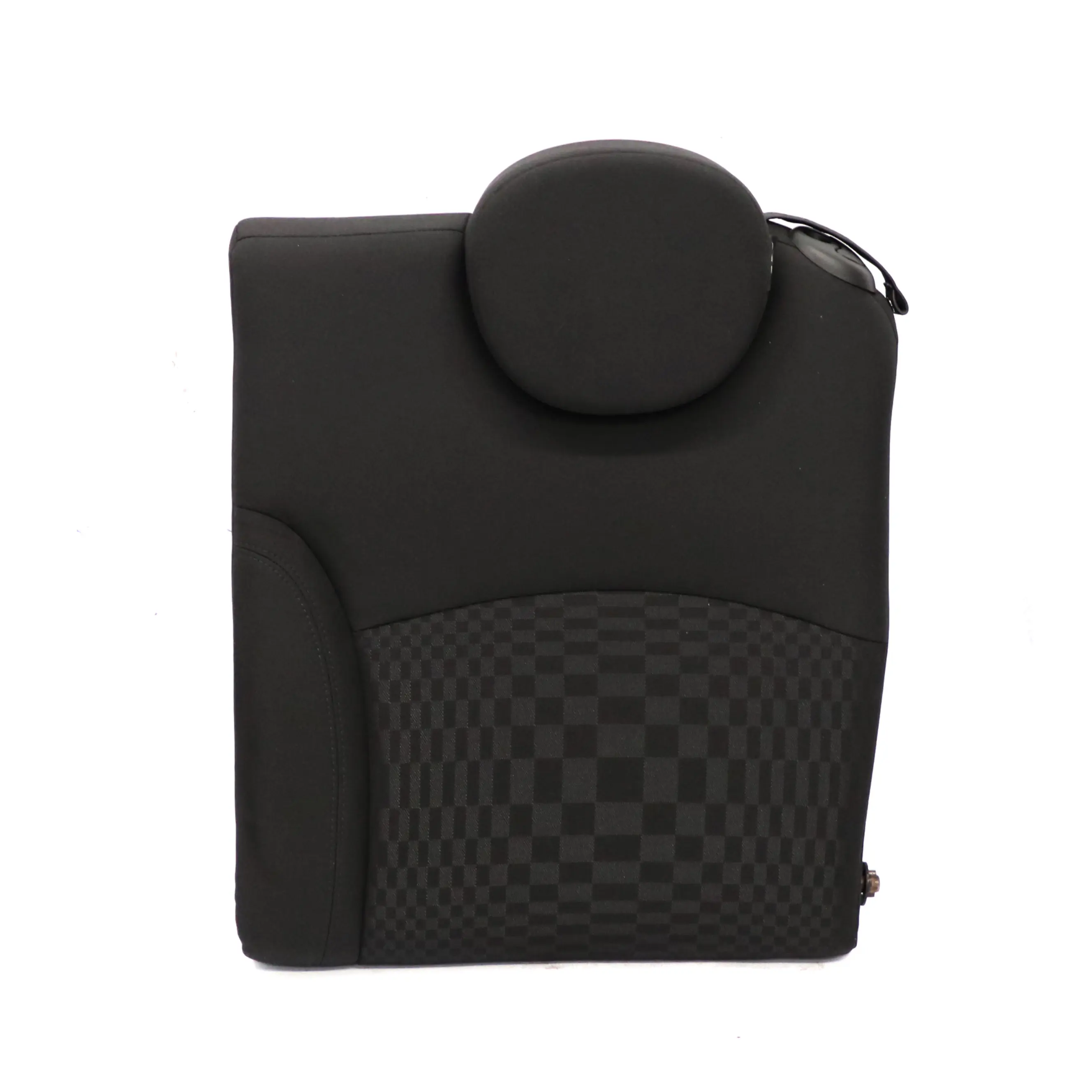 Mini R57 Cooper S Respaldo Asiento Trasero Izquierdo Tela cuadros Negro Carbono