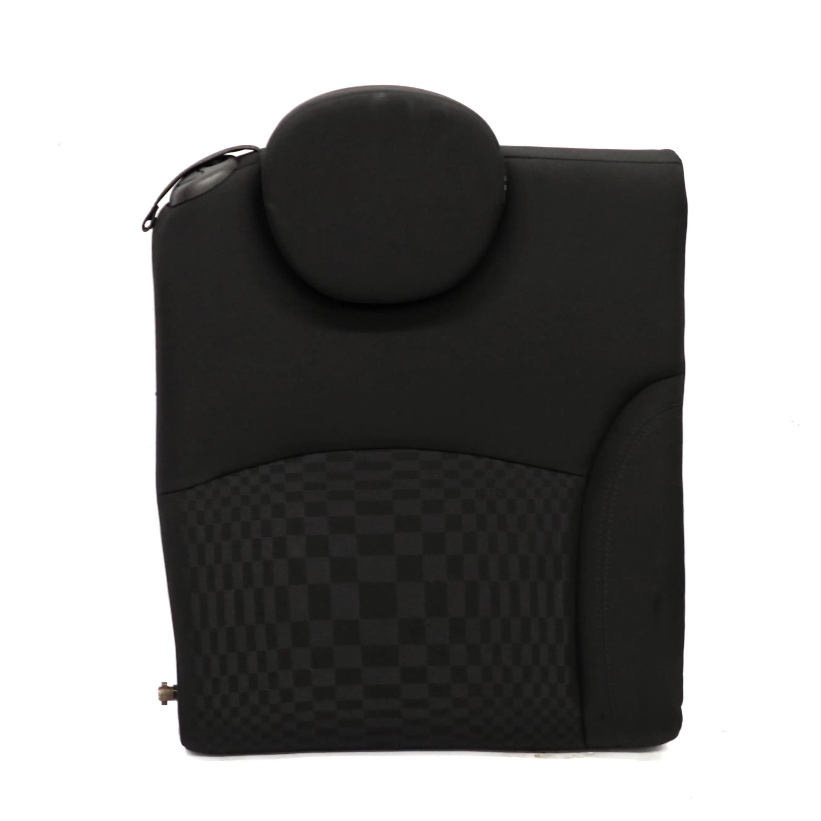 Mini R57 Cooper S Rear Right Seat O/S Cloth Backrest Chequered Carbon Black