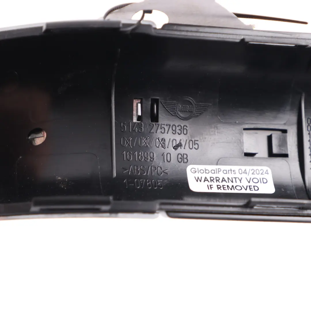 Trim Rollover Bar Roof Top Panel Cover Chrome to Mini Cabrio R57 with Part number 2757945 Mini Cabrio R57 Trim Rollover Bar Roof Top Panel Cover Chrome - SKU 2757945-1 - Part number 2757945