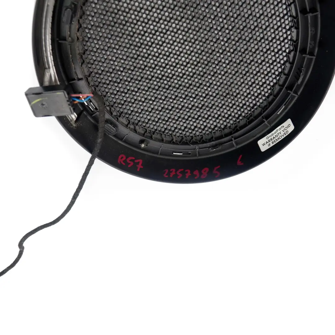 Mini R57 Cabrio Pannello Porta SX Altoparlante Copertura Cromo Innenlicht - SKU 2757985 - Numero di parte 2757985