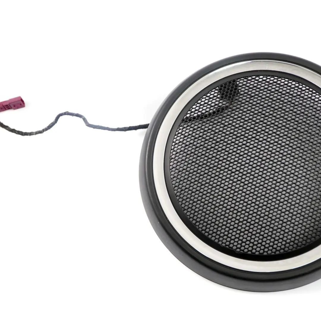 Tapa Puerta Delantera Derecha Tapa Altavoz Graves Luz Ambiental Cromada para Mini R57 con número de pieza 2757986 Mini R57 Tapa Puerta Delantera Derecha Tapa Altavoz Graves Luz Ambiental Cromada - SKU 2757986 - Número de pieza 2757986