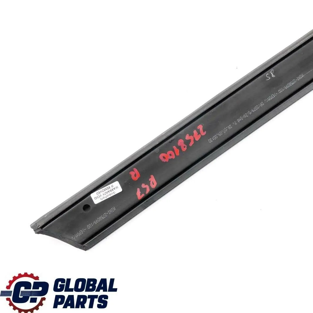 Front Right O/S Joint Seal Gasket to Mini Cooper R57 Cabrio with Part number 2758100 Mini Cooper R57 Cabrio Front Right O/S Joint Seal Gasket - SKU 2758100 - Part number 2758100