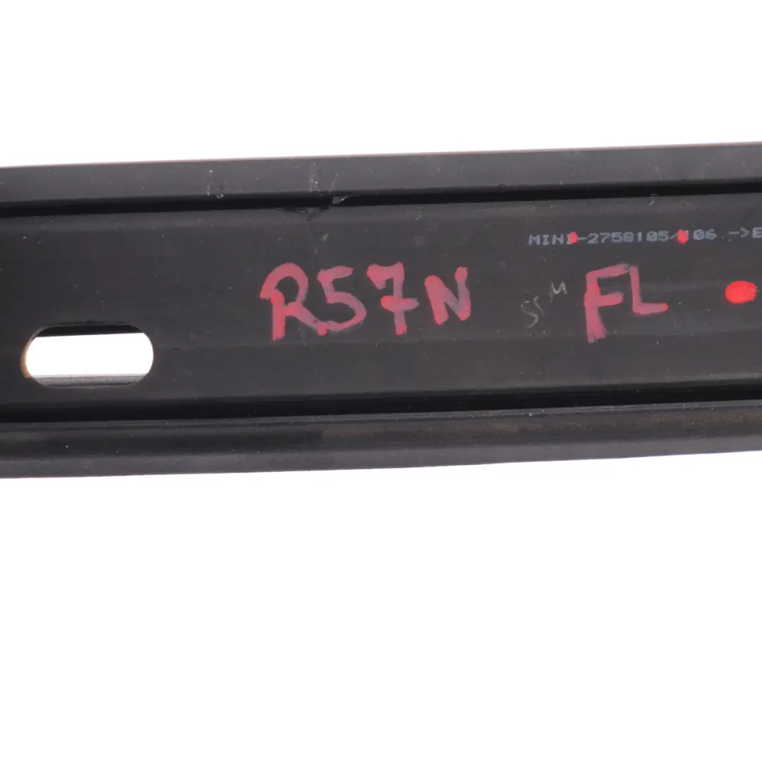 Folding Top Roof Seal Left N/S Gasket Sealing Rubber to Mini Cabrio R57 with Part number 2758105 Mini Cabrio R57 Folding Top Roof Seal Left N/S Gasket Sealing Rubber - SKU 2758105-1 - Part number 2758105