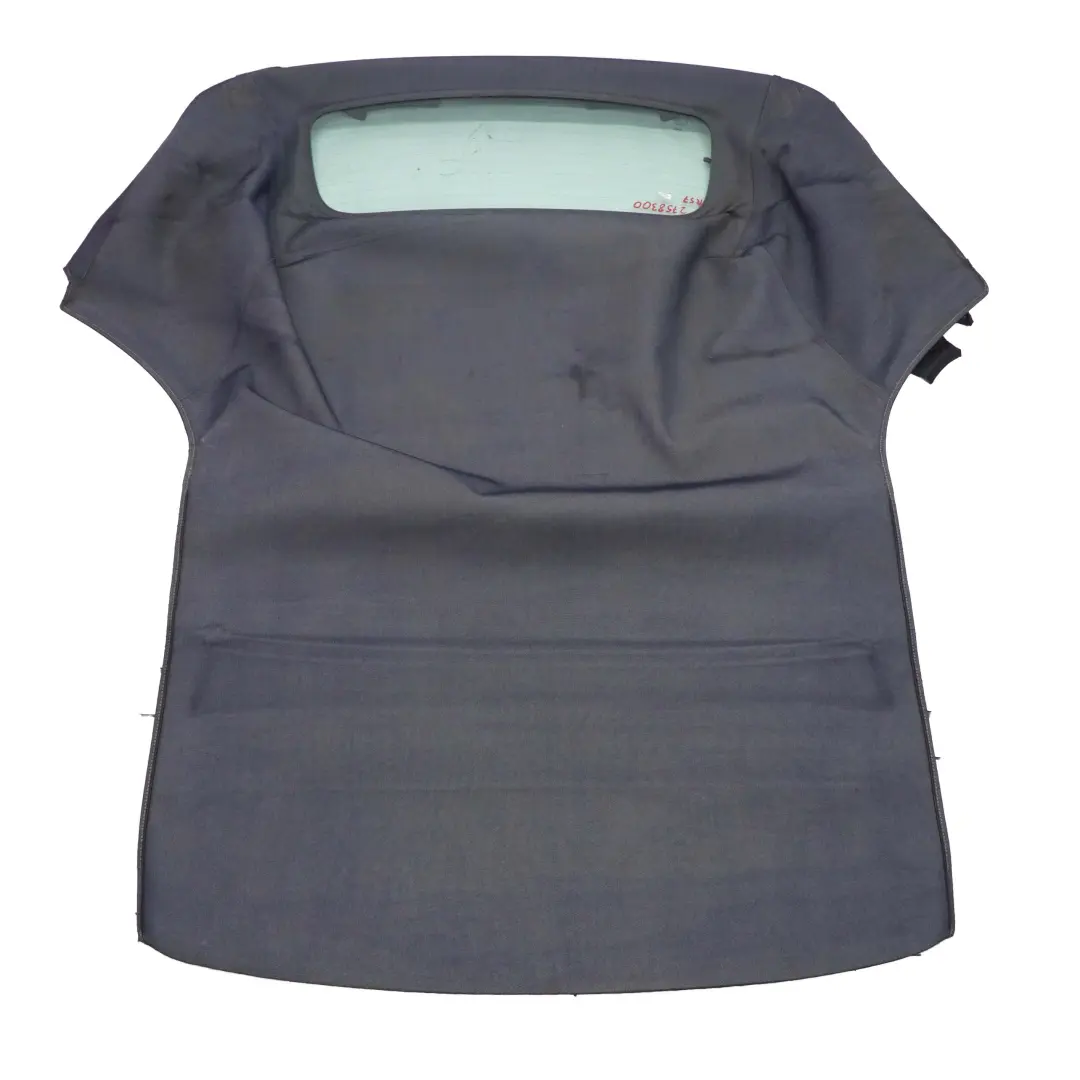 Couverture de toit pliante en tissu Bleu Denim pour Mini R57 Cabrio à propos du numéro de pièce 2758300 Mini R57 Cabrio Couverture de toit pliante en tissu Bleu Denim - SKU 2758300 - Numéro de pièce 2758300