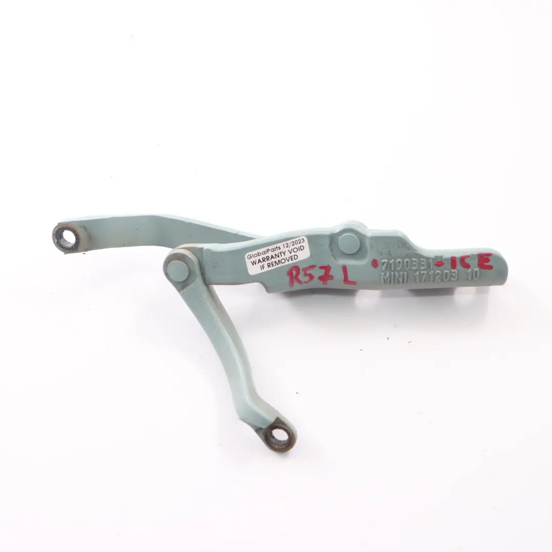 Boot Trunk Lid Tailgate Hinge Rear Left N/S Ice Blue B28 7190331 to Mini Cabrio R57 with Part number 2758375 Mini Cabrio R57 Boot Trunk Lid Tailgate Hinge Rear Left N/S Ice Blue B28 7190331 - SKU 2758375-ICE - Part number 2758375