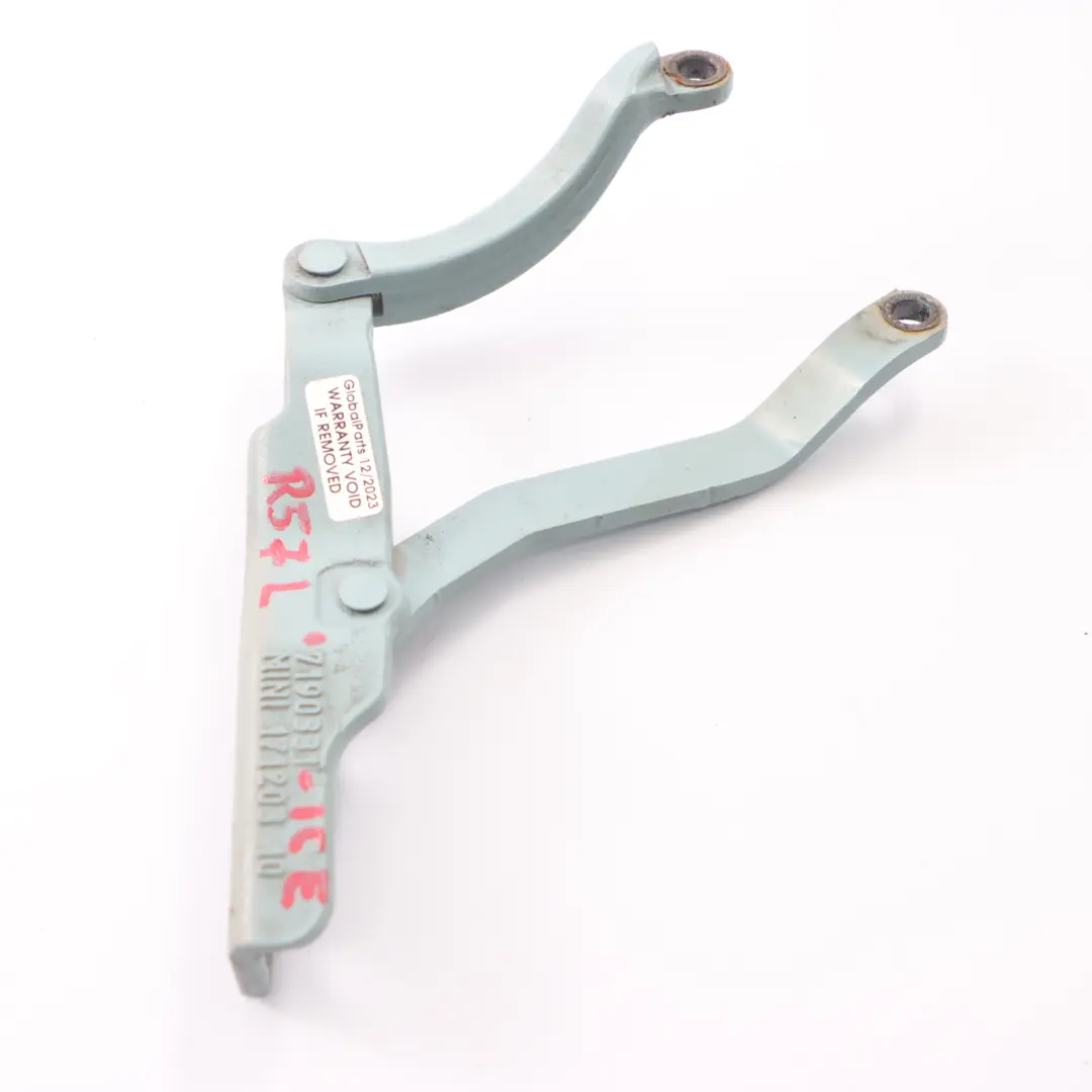 Kofferraum Heck klappen scharnier links Eisblau B28 7190331 für Mini Cabrio R57 mit Teilenummer 2758375 Mini Cabrio R57 Kofferraum Heck klappen scharnier links Eisblau B28 7190331 - SKU 2758375-ICE - Teilenummer 2758375