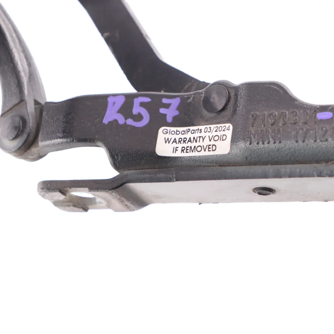 Trunk Lid Hinge Left N/S Iced Chocolate Metallic B49 7190331 to Mini Cabrio R57 with Part number 2758375 Mini Cabrio R57 Trunk Lid Hinge Left N/S Iced Chocolate Metallic B49 7190331 - SKU 2758375-ICH - Part number 2758375