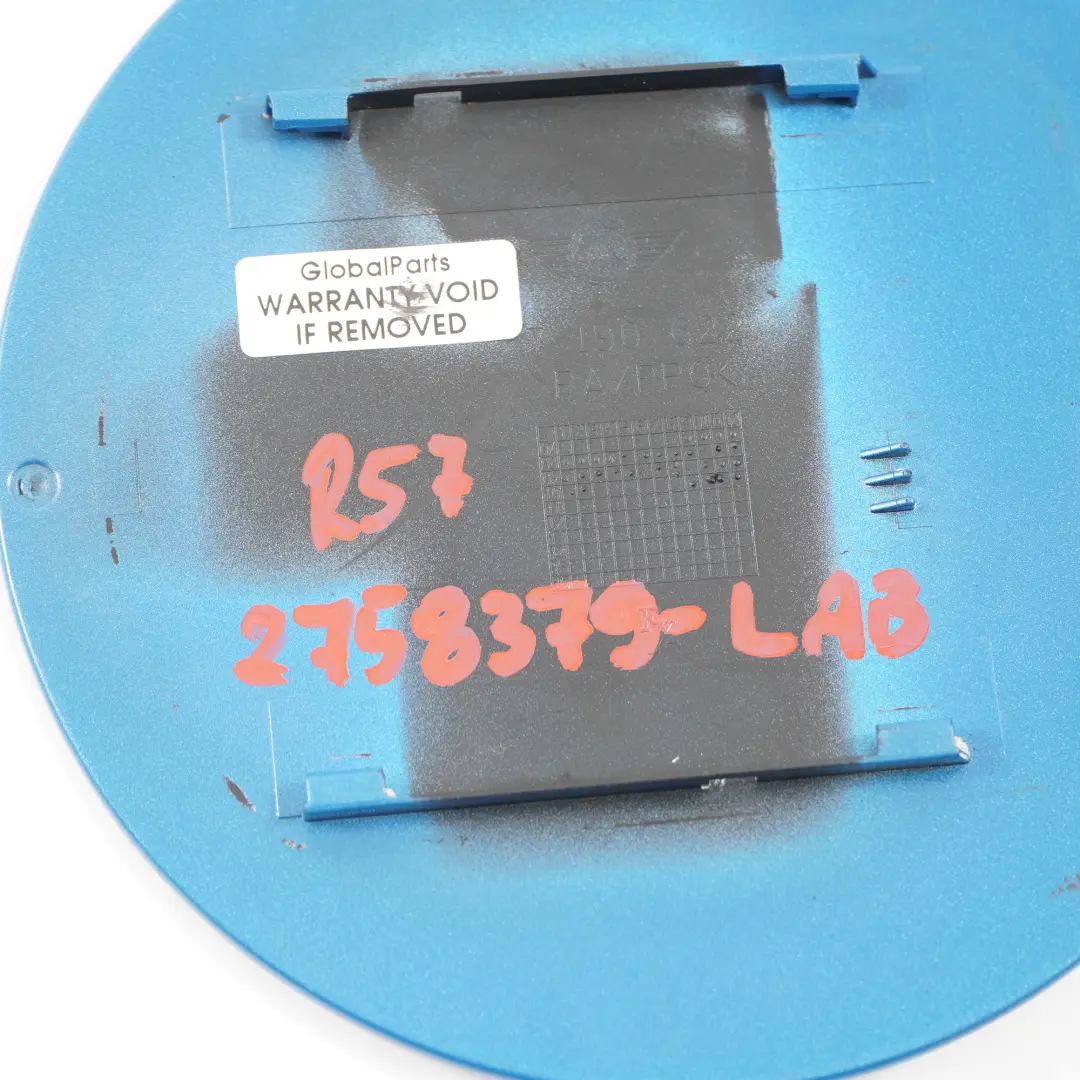 Osłona Wlewu Paliwa Laser Blue - A59 do Mini R57 R58 o numerze 2758379 Mini R57 R58 Osłona Wlewu Paliwa Laser Blue - A59 - SKU 2758379-LAB - Numer Części 2758379