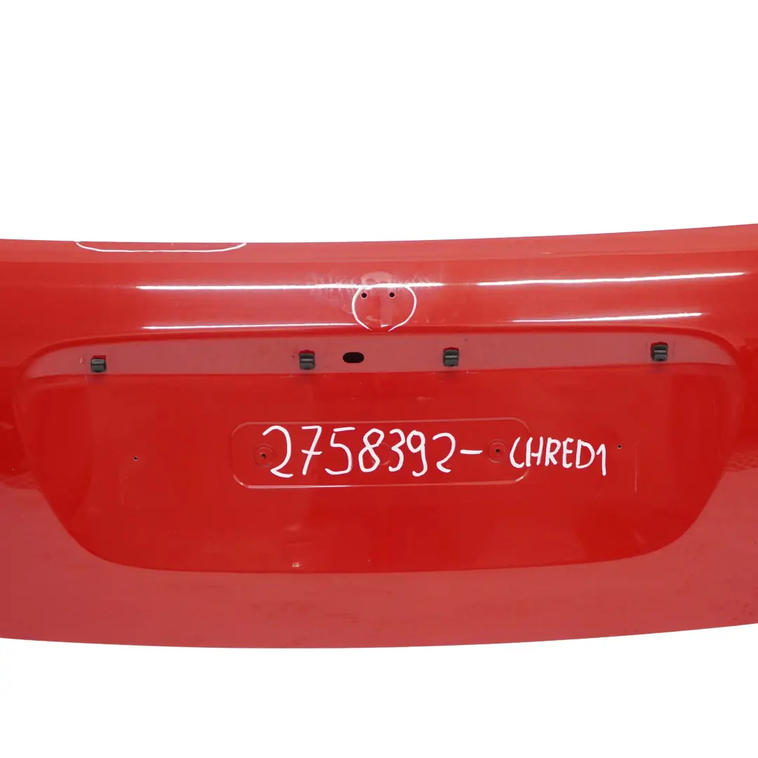 Boot Trunk Lid Tailgate Chili Red - 851 to Mini Cooper Cabrio R57 with Part number 2758392 Mini Cooper Cabrio R57 Boot Trunk Lid Tailgate Chili Red - 851 - SKU 2758392-CHRED1 - Part number 2758392