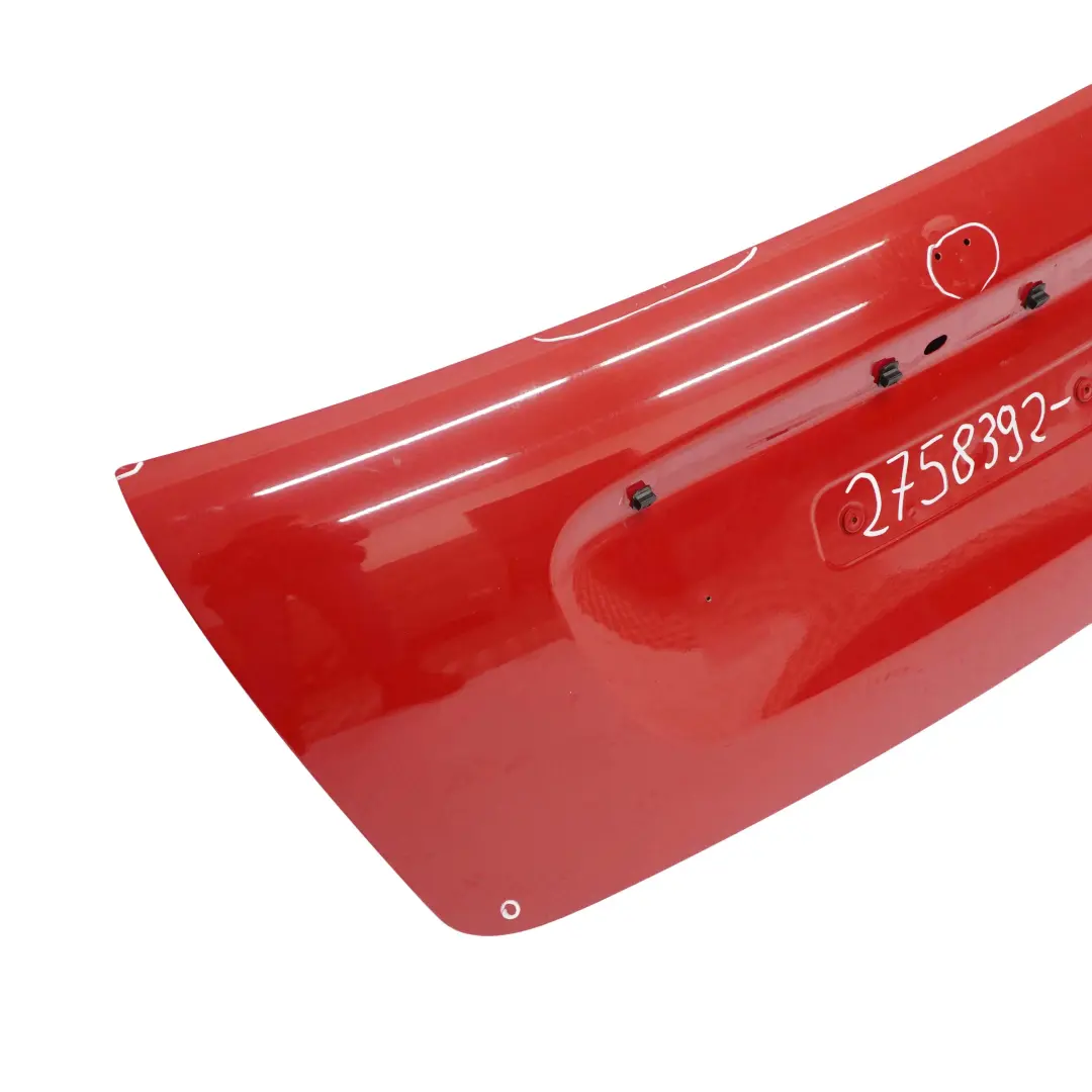 Maletero Tapa Porton Trasero Chili Rojo - 851 para Mini Cooper Cabrio R57 con número de pieza 2758392 Mini Cooper Cabrio R57 Maletero Tapa Porton Trasero Chili Rojo - 851 - SKU 2758392-CHRED1 - Número de pieza 2758392
