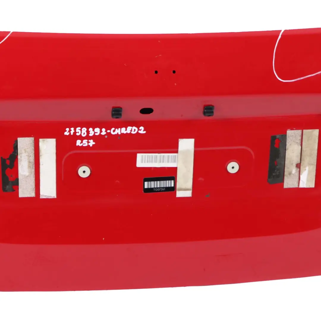 Boot Trunk Lid Tailgate Chili Red - 851 to Mini Cooper Cabrio R57 with Part number 2758392 Mini Cooper Cabrio R57 Boot Trunk Lid Tailgate Chili Red - 851 - SKU 2758392-CHRED2 - Part number 2758392