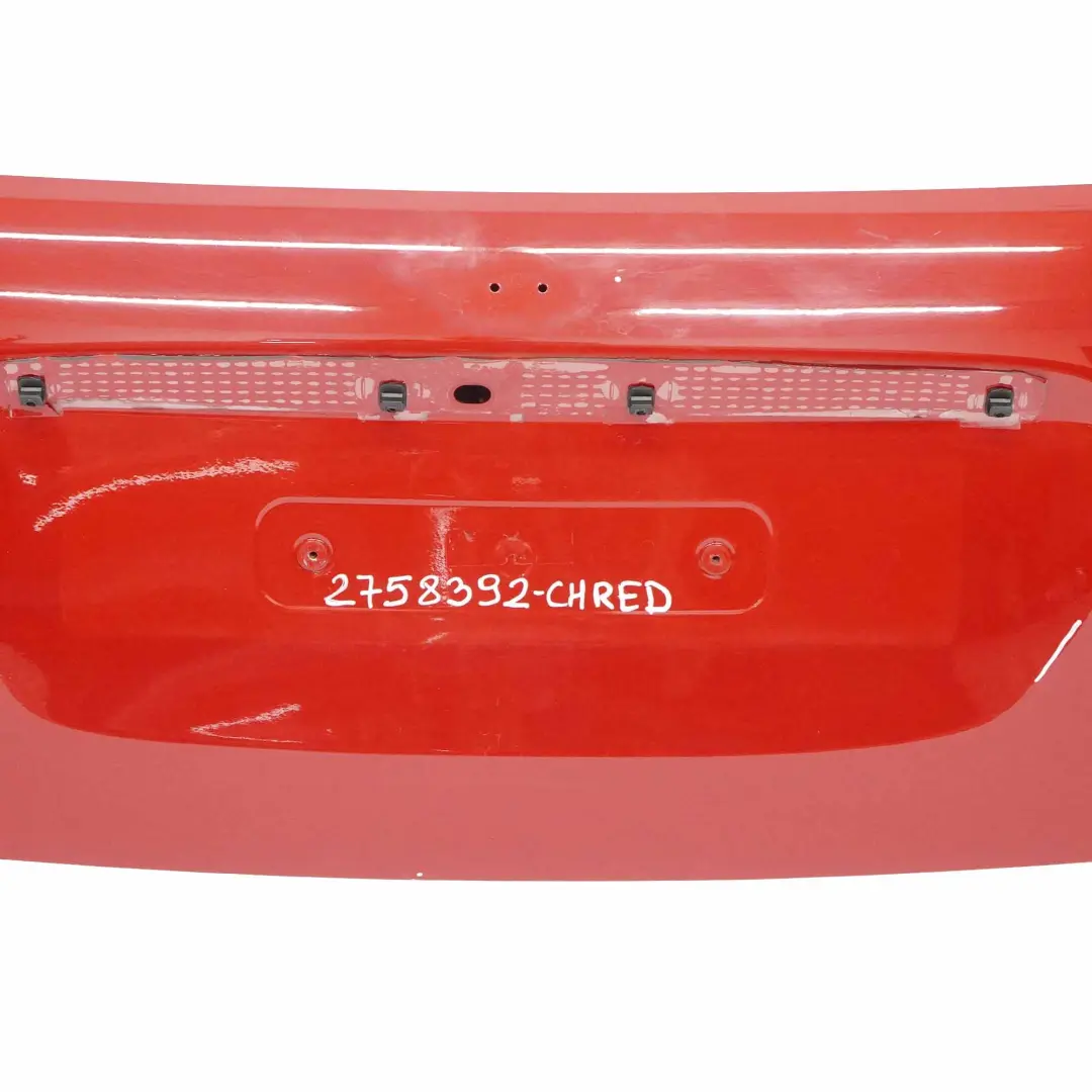 Tapa del maletero Tapa del maletero Chili Red - 851 para Mini Cabrio R57 con número de pieza 2758392 Mini Cabrio R57 Tapa del maletero Tapa del maletero Chili Red - 851 - SKU 2758392-CHRED - Número de pieza 2758392