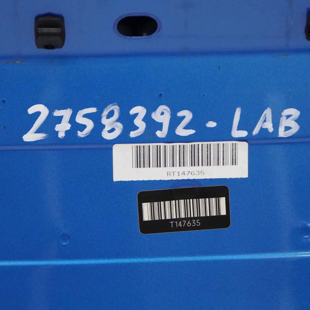  Boot Trunk Lid Mini R57 Cabrio Tailgate Panel Laser Blue Metallic - A59 - SKU 2758392-LAB1 - Part number 2758392