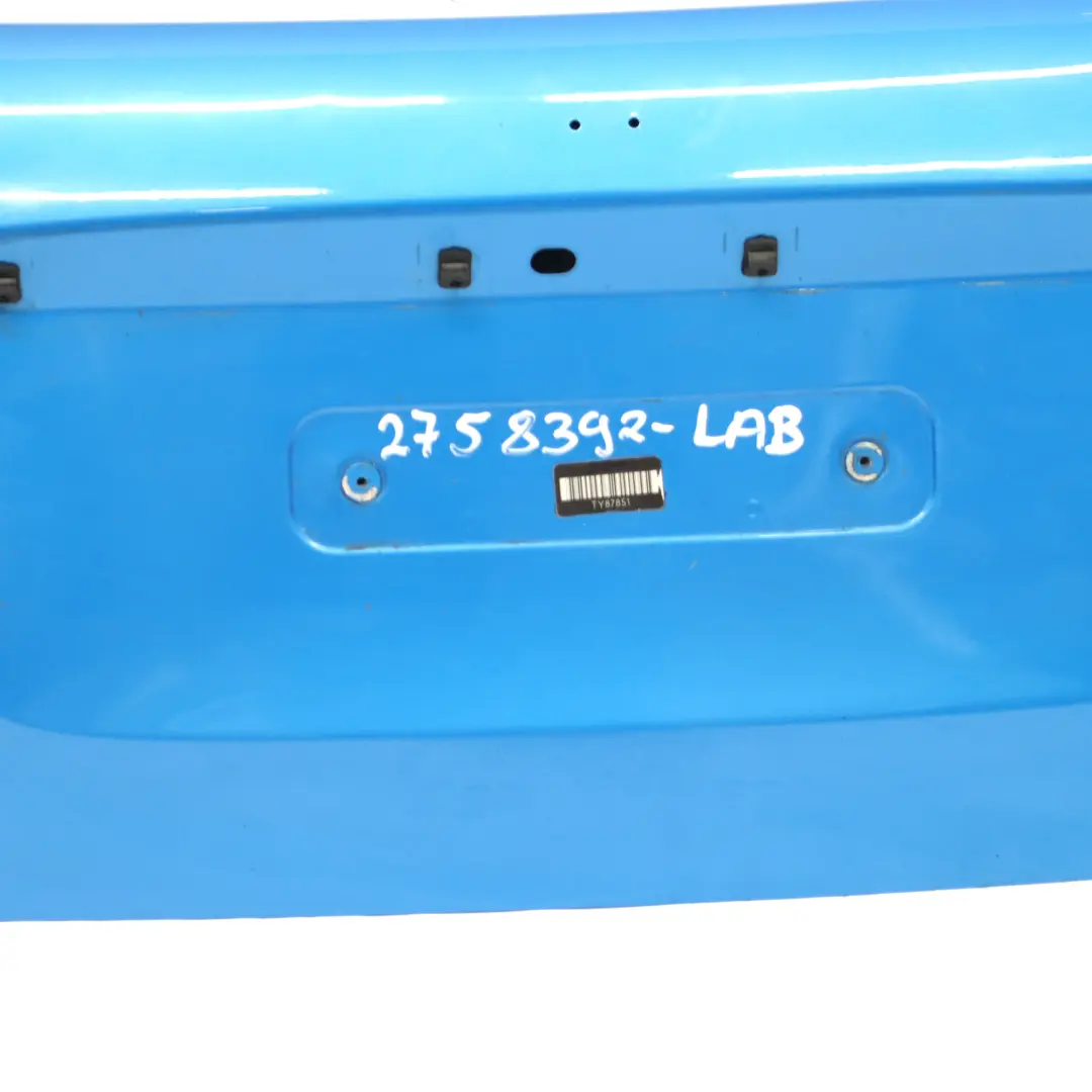 Panneau de hayon de coffre Mini R57 Cabrio Bleu Laser Métallisé - A59 pour à propos du numéro de pièce 2758392 Panneau de hayon de coffre Mini R57 Cabrio Bleu Laser Métallisé - A59 - SKU 2758392-LAB - Numéro de pièce 2758392