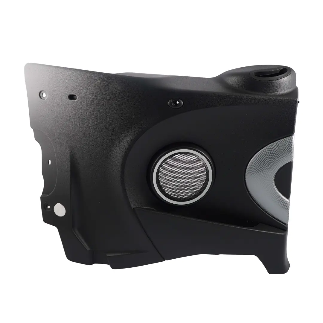 Panel lateral trasero izquierdo Carbono Negro Plata a cuadros para Mini R57 Cabrio con número de pieza 2758453 Mini R57 Cabrio Panel lateral trasero izquierdo Carbono Negro Plata a cuadros - SKU 2758453-1 - Número de pieza 2758453