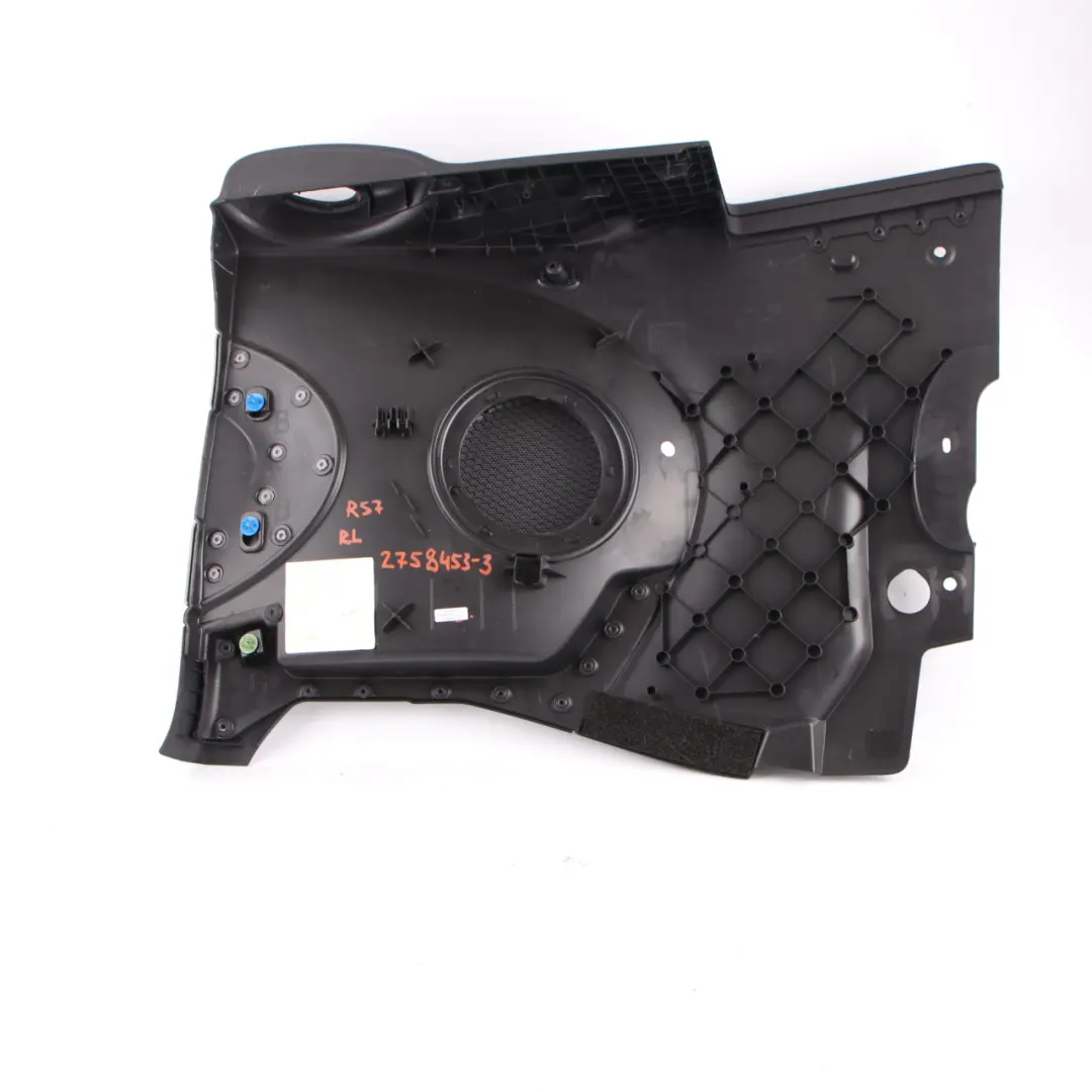 Lateral Trim Panel Cover Left N/S Carbon Black Silver to Mini R57 Cabrio Rear with Part number 2758453 Mini R57 Cabrio Rear Lateral Trim Panel Cover Left N/S Carbon Black Silver - SKU 2758453-3 - Part number 2758453