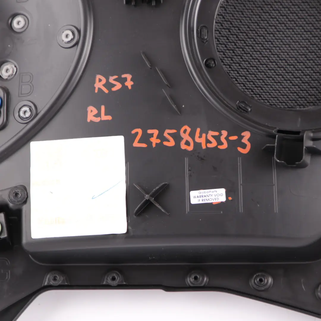 Lateral Trim Panel Cover Left N/S Carbon Black Silver to Mini R57 Cabrio Rear with Part number 2758453 Mini R57 Cabrio Rear Lateral Trim Panel Cover Left N/S Carbon Black Silver - SKU 2758453-3 - Part number 2758453