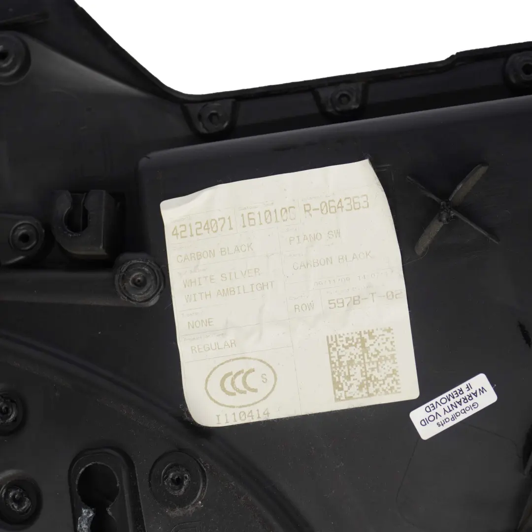 Mini Cabrio R57 Seitenverkleidung Hinten Rechts Silber Carbon Black Schwarz - SKU 2758454-2 - Teilenummer 2758454
