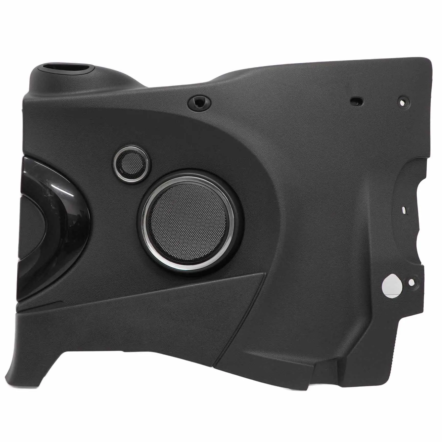 Mini R57 Cabrio Cache panneau arrière latéral Droite Carbone Noir Chrome HiFi
