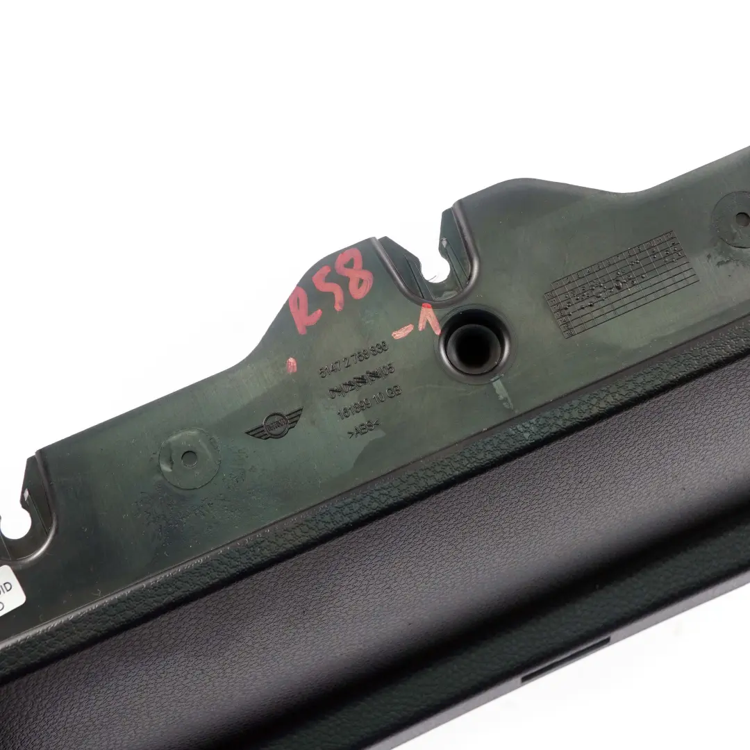 Mini R58 Boot Trunk Luggage Loading Cover Load-through Glove Box Bracket - SKU 2758836-1 - Part number 2758836