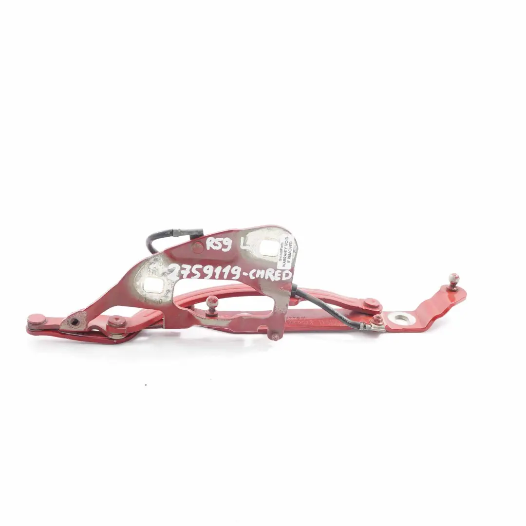 Scharnier Heckklappe Links Chili Red - 851 2758985 für Mini Roadster R59 mit Teilenummer 2759119 Mini Roadster R59 Scharnier Heckklappe Links Chili Red - 851 2758985 - SKU 2759119-CHRED - Teilenummer 2759119