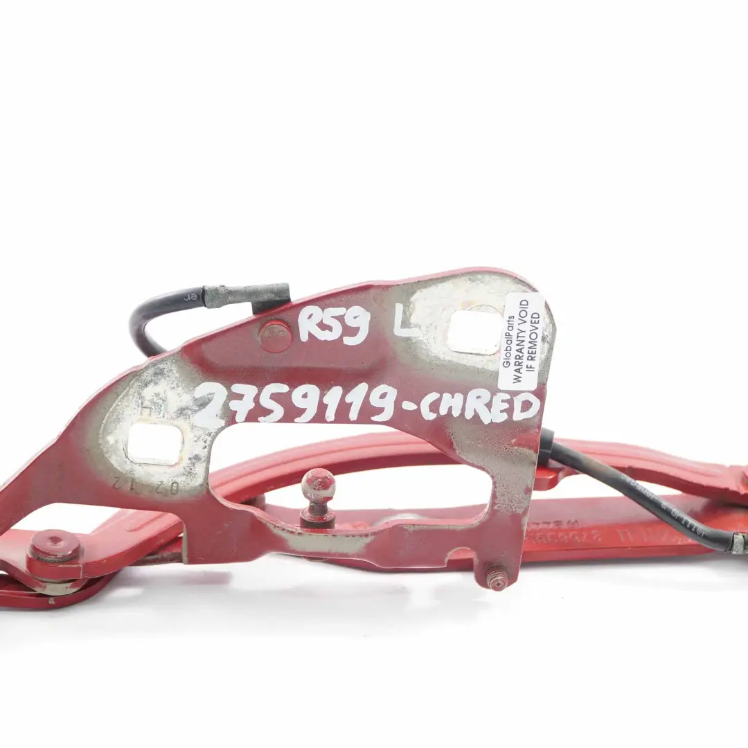 Scharnier Heckklappe Links Chili Red - 851 2758985 für Mini Roadster R59 mit Teilenummer 2759119 Mini Roadster R59 Scharnier Heckklappe Links Chili Red - 851 2758985 - SKU 2759119-CHRED - Teilenummer 2759119