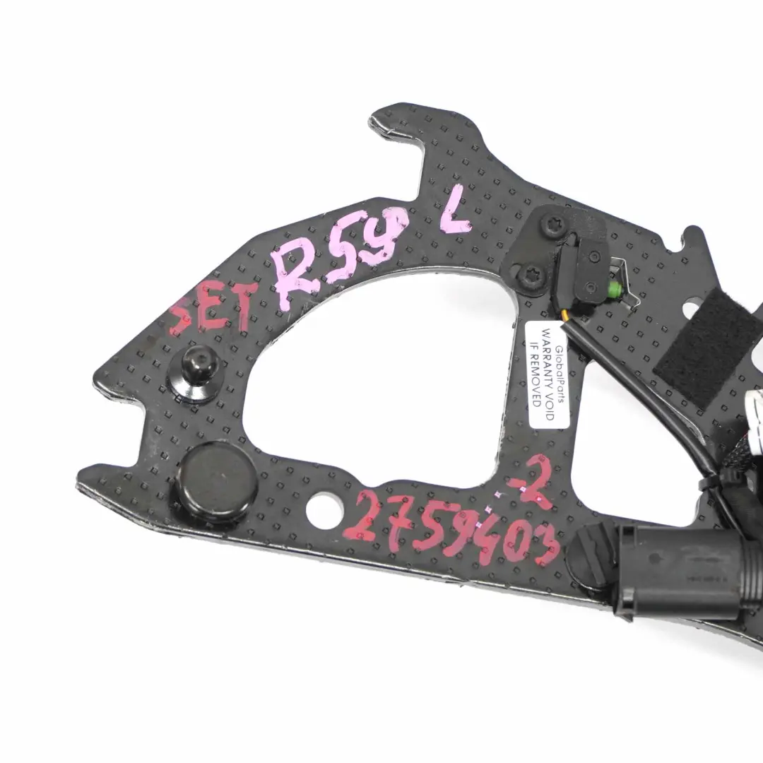 Soft Top tetto guida telaio bloccaggio sinistra destra Set Roadster per Mini R59 con numero di parte 2759403 Mini R59 Soft Top tetto guida telaio bloccaggio sinistra destra Set Roadster - SKU 2759403-2 - Numero di parte 2759403