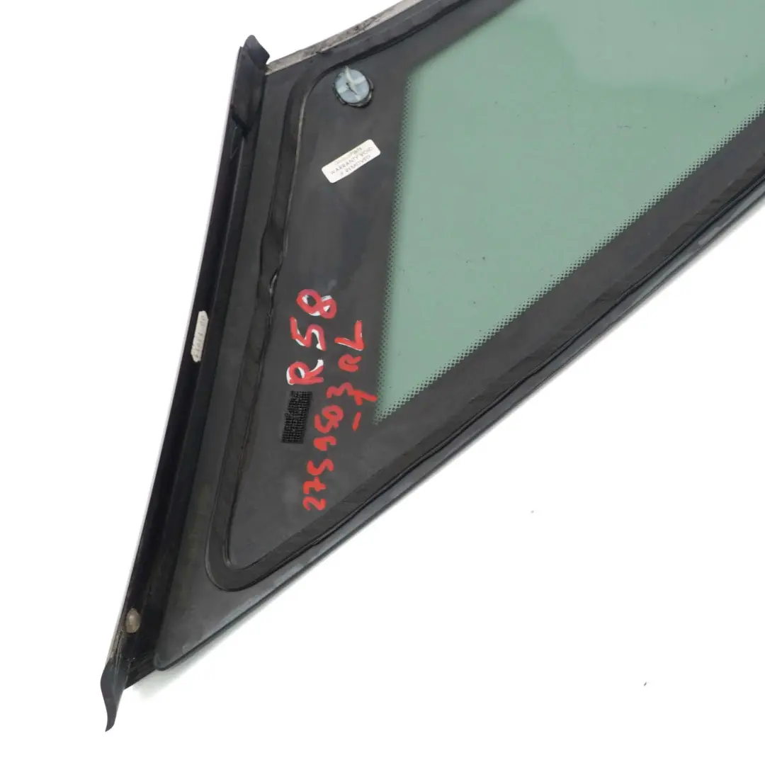 Coupé R58 Side Fixed Glass Window Black AS3 Rear Left N/S to Mini with Part number 2759503 Mini Coupé R58 Side Fixed Glass Window Black AS3 Rear Left N/S - SKU 2759503 - Part number 2759503