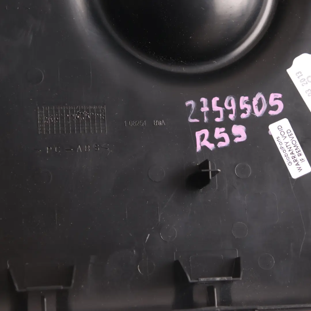 Mini Cooper R58 R59 Trunk Luggage Loading Cover Load Through Black - SKU 2759505 - Part number 2759505