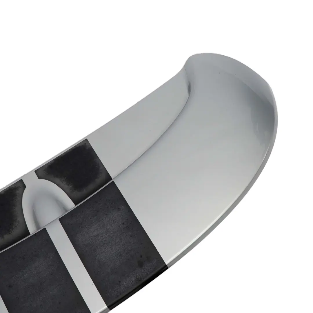 Spoiler Mini R58 Coupe Trim Panel Covering Pure Silver Metallic - 900 to Rear with Part number 2759628 Rear Spoiler Mini R58 Coupe Trim Panel Covering Pure Silver Metallic - 900 - SKU 2759628 - Part number 2759628