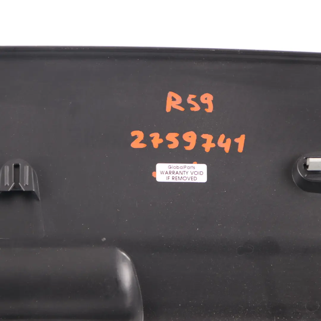 Folding Soft Top Roof Guide Panel Trim Cover Convertible to Mini R59 with Part number 2759741 Mini R59 Folding Soft Top Roof Guide Panel Trim Cover Convertible - SKU 2759741 - Part number 2759741