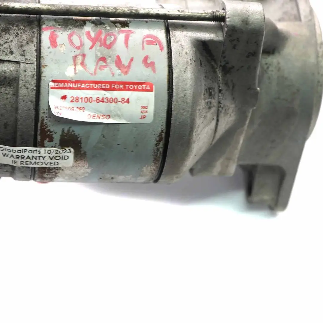 Motorino di avviamento Attuatore motore DENSO 28100-64300-84 per Toyota RAV4 Diesel con numero di parte 281006430084 Toyota RAV4 Diesel Motorino di avviamento Attuatore motore DENSO 28100-64300-84 - SKU 281006430084 - Numero di parte 281006430084