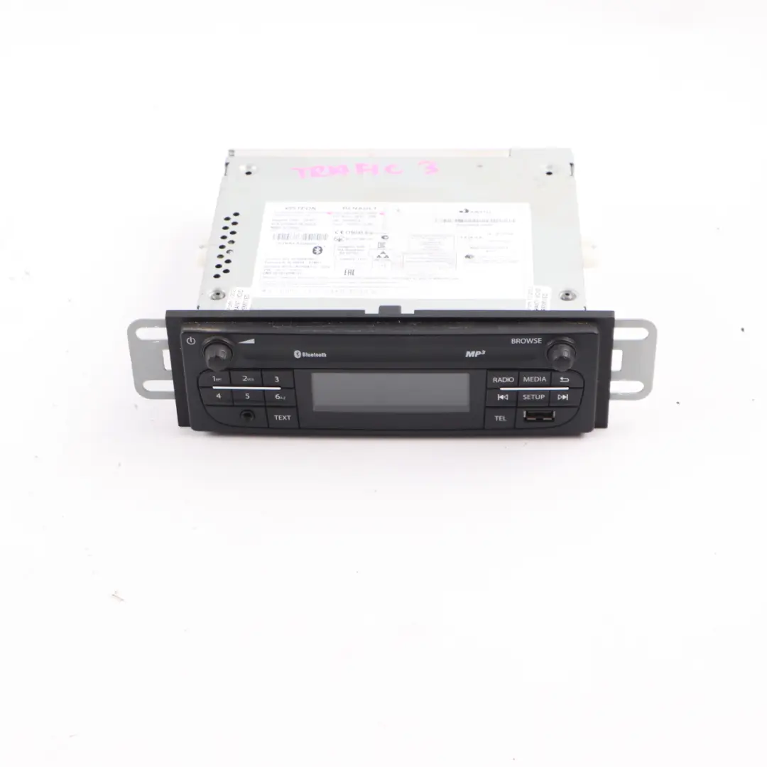 Radio Stereo Audio Head Unit to Renault Trafic 3 Vauxhall Vivaro B with Part number 281151185R Renault Trafic 3 Vauxhall Vivaro B Radio Stereo Audio Head Unit - SKU 281151185R - Part number 281151185R