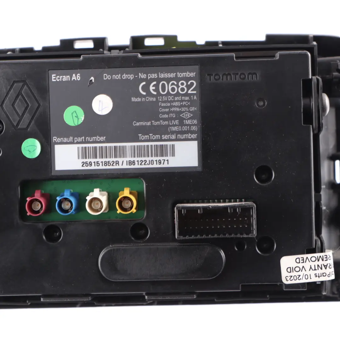 Radio Stereo Audio CD Player Head Unit Sat Nav TomTom to Renault Trafic with Part number 281152957R Renault Trafic Radio Stereo Audio CD Player Head Unit Sat Nav TomTom - SKU 281152957R-1 - Part number 281152957R