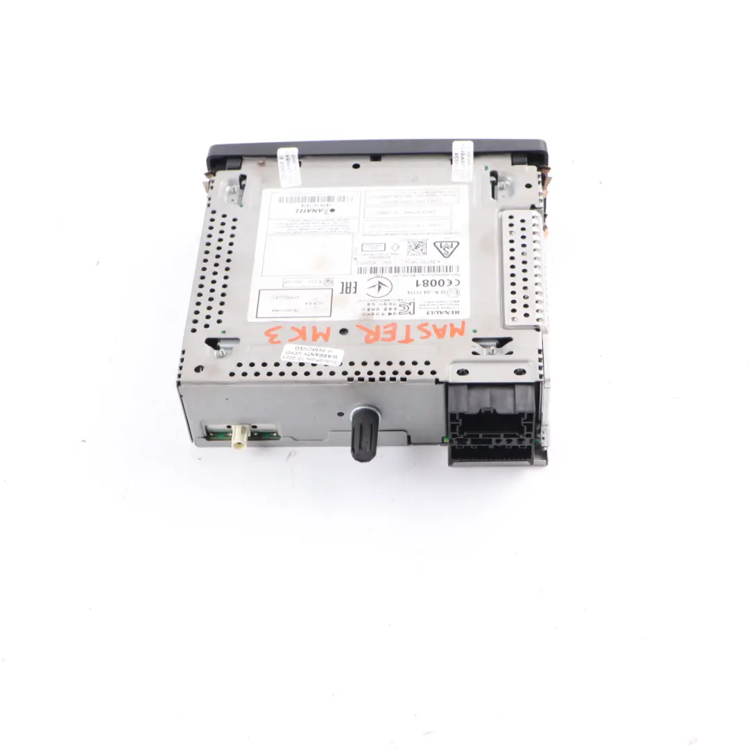 Renault Master 3 Radio CD Player Bluetooth Head Unit USB MP3 - SKU 281154729R - Part number 281154729R