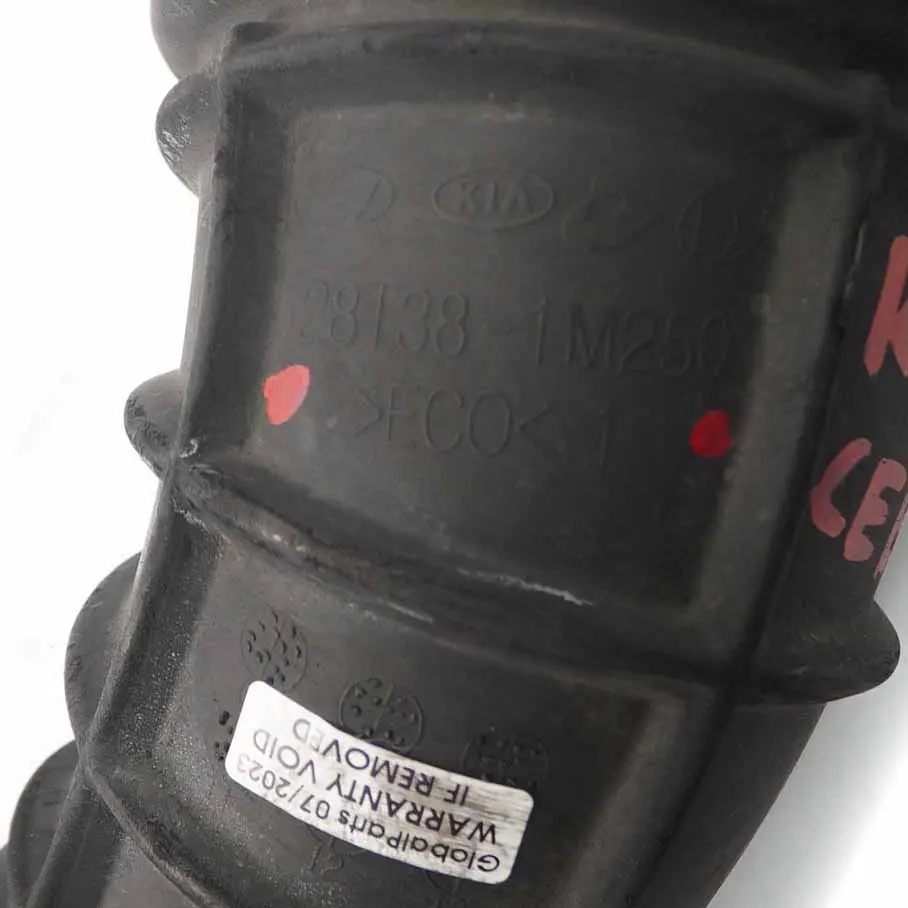 MK1 1.6 CRDI Linea tubo aspirazione aria per Kia Ceed ED con numero di parte 281381M250 Kia Ceed ED MK1 1.6 CRDI Linea tubo aspirazione aria - SKU 281381M250 - Numero di parte 281381M250