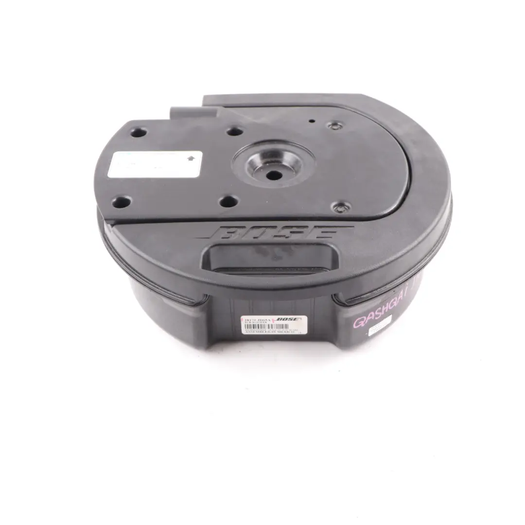 Quashqai J10 MK1 Speaker Subwoofer Audio Bose to Nissan with Part number 28170JD65A Nissan Quashqai J10 MK1 Speaker Subwoofer Audio Bose - SKU 28170JD65A - Part number 28170JD65A