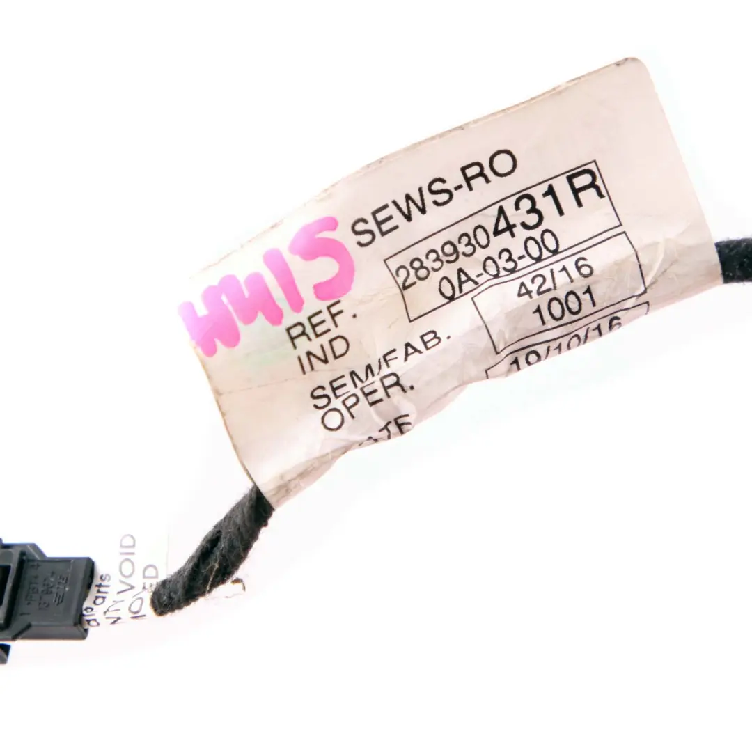 Kabel Mikrofon Przewód Mikrofonu do Mercedes Citan W415 o numerze 283930431R Mercedes Citan W415 Kabel Mikrofon Przewód Mikrofonu - SKU 283930431R - Numer Części 283930431R