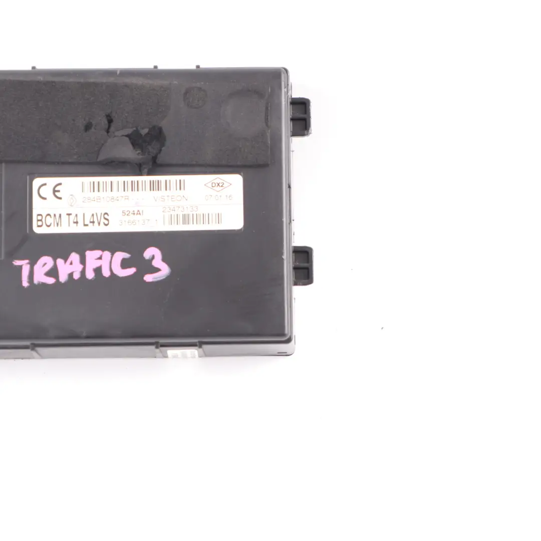 Renault Trafic 3 Vauxhall Vivaro B Body Control Module ECU BCM T4 - SKU 284B10847R - Part number 284B10847R