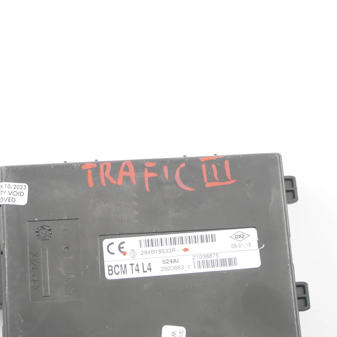 Renault Trafic 3 Opel Vivaro B Moduł Sterownik BCM - SKU 284B18533R - Numer Części 284B18533R