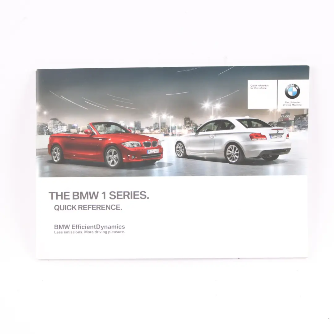 BMW E82 E88 Owner's Handbook Service Booklet Book Set Case Pouch - SKU 2914512 - Part number 2914512