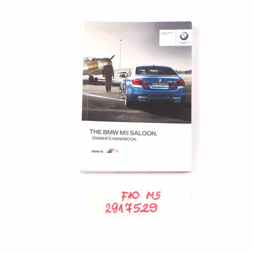 BMW F10 M5 Owner's Handbook Booklet Instructions Book Set 2917529