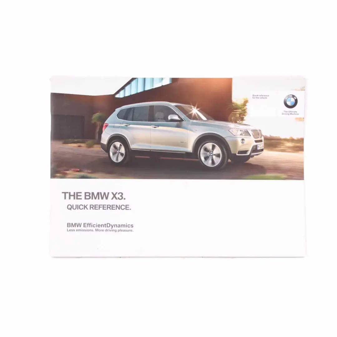 Service Booklet BMW X3 F25 Owner's Handbook Case Wallet Set to with Part number 2917756 Service Booklet BMW X3 F25 Owner's Handbook Case Wallet Set - SKU 2917756 - Part number 2917756