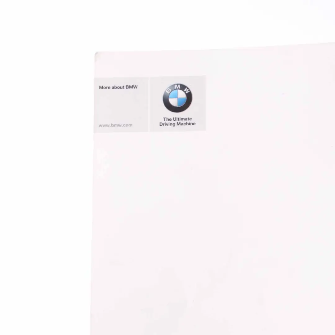 BMW F31 Touring Owner's Handbook Booklet Book Instruction - SKU 2925771-1 - Part number 2925771