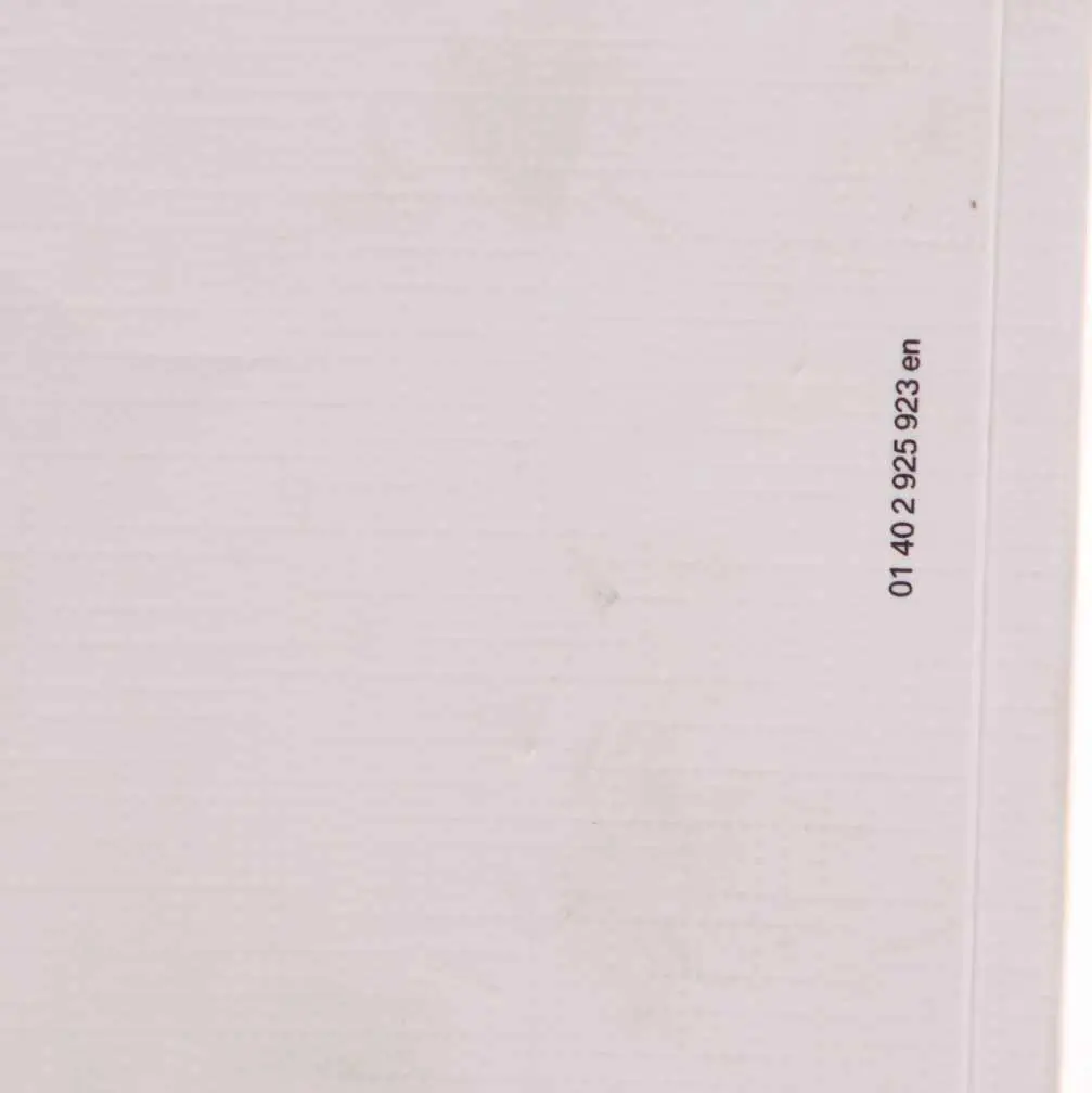 Owner's Handbook Book Instruction Manual to BMW i3 I01 with Part number 2925923 BMW i3 I01 Owner's Handbook Book Instruction Manual - SKU 2925923 - Part number 2925923