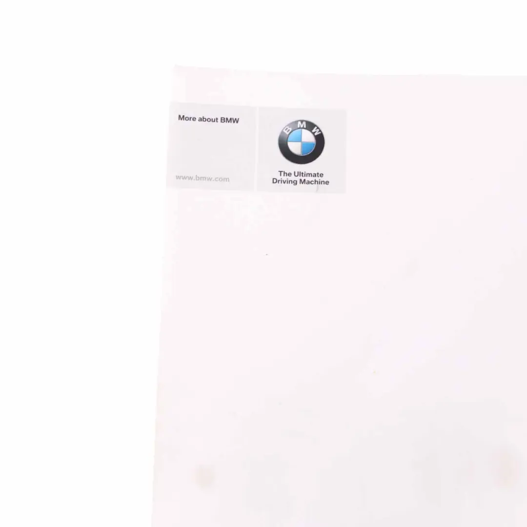 Owner's Handbook Quick Reference Booklet Instructions Book Set to BMW F34 GT with Part number 2928364 BMW F34 GT Owner's Handbook Quick Reference Booklet Instructions Book Set - SKU 2928364 - Part number 2928364