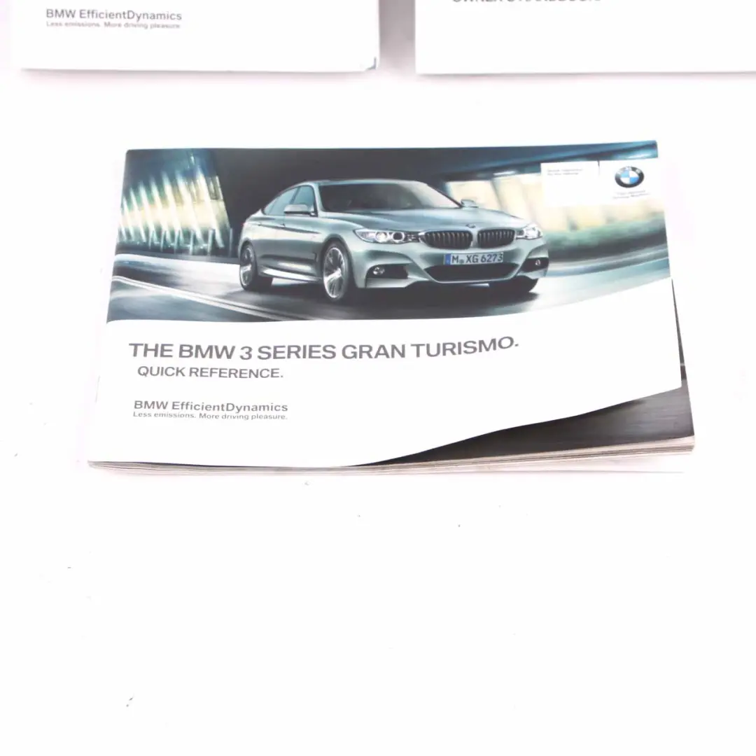 BMW F34 GT Owner's Handbook Quick Reference Booklet Instructions Book Set - SKU 2928364 - Part number 2928364